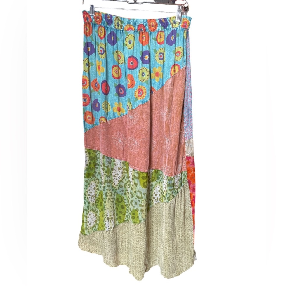 Sacred Threads Multi Pattern 100%Rayon Skirt - image 5